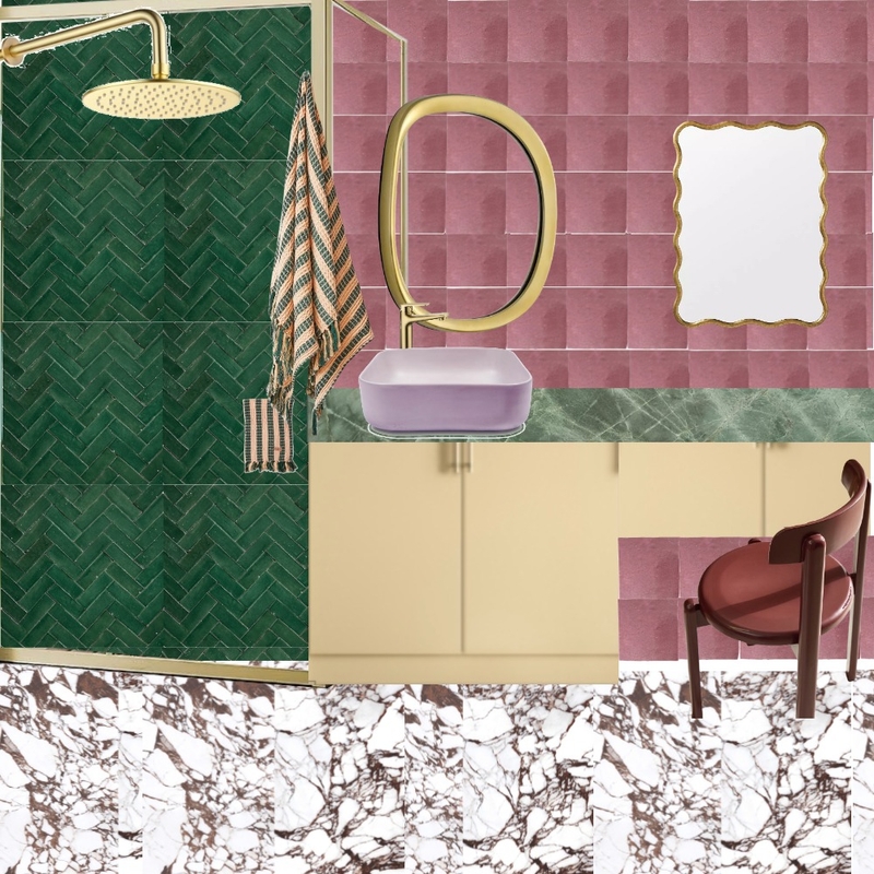 Bath - Green Pink Marble 16 Mood Board by dl2407 on Style Sourcebook