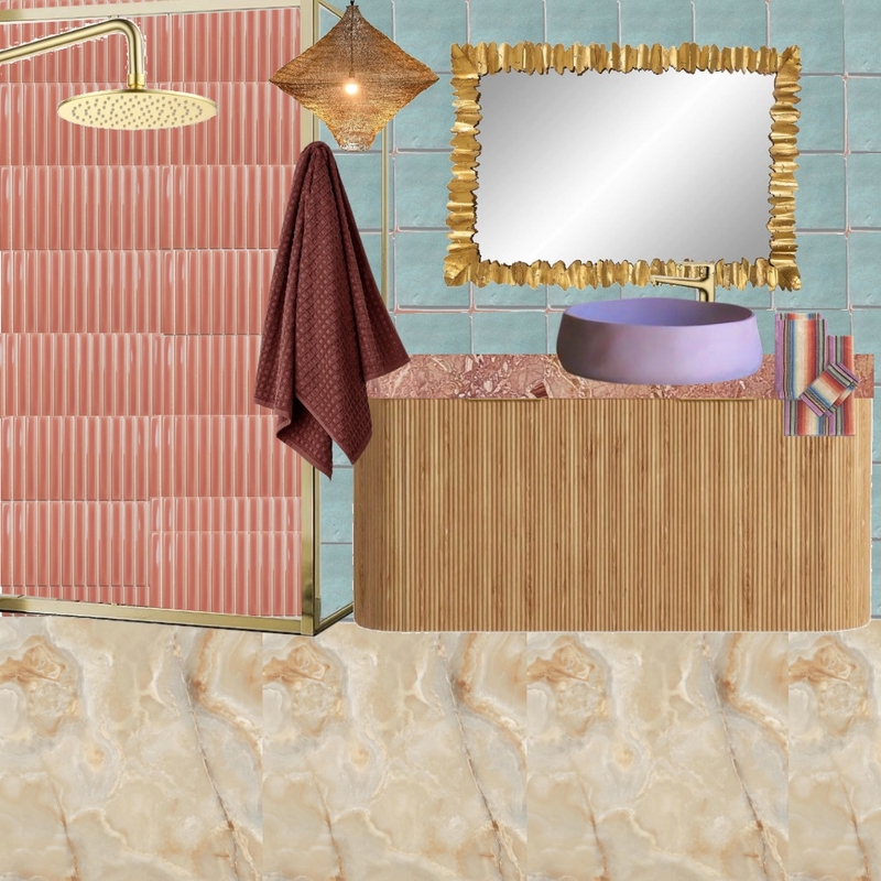 Bath - Coral, Lilac & Aqua Mood Board by dl2407 on Style Sourcebook