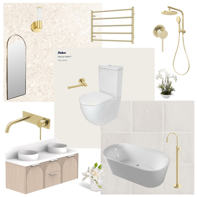 gold n neutral Mood Board by Tailem on Style Sourcebook