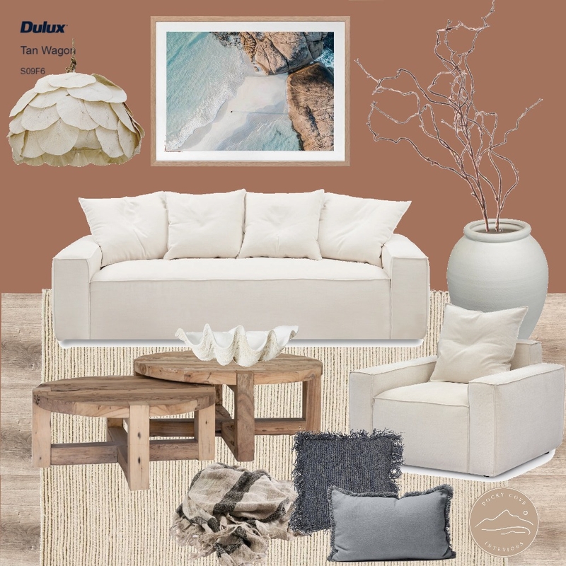 Coastal Desert lounge Mood Board by Rockycove Interiors on Style Sourcebook