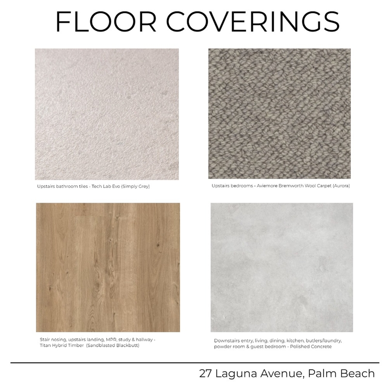 27 Laguna Avenue - Floor coverings Mood Board by Kathleen Holland on Style Sourcebook