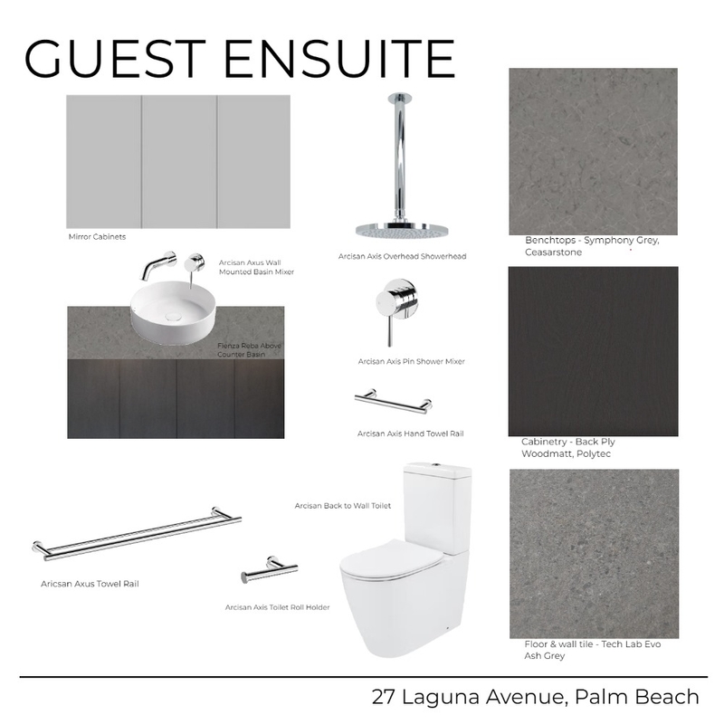 27 Laguna Avenue - Ensuite Guest (Dark) Mood Board by Kathleen Holland on Style Sourcebook