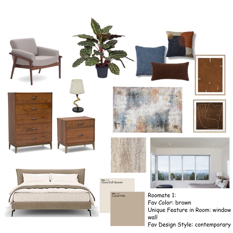 3 male roomates: 1st bedroom Mood Board by Beverly Zaske on Style Sourcebook