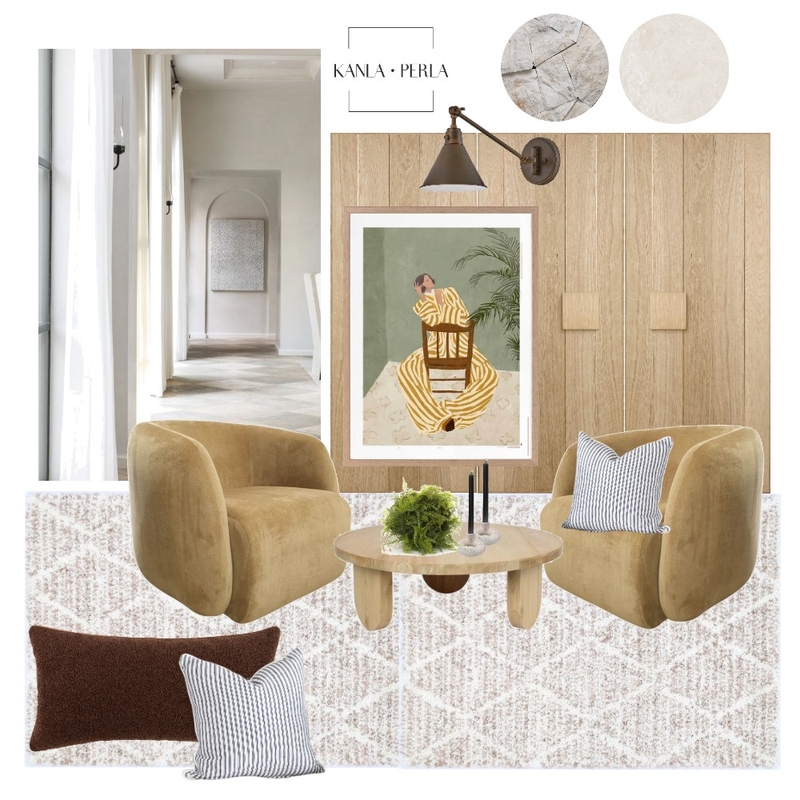 Modern Farmhouse Leisure Room Mood Board by K A N L A    P E R L A on Style Sourcebook