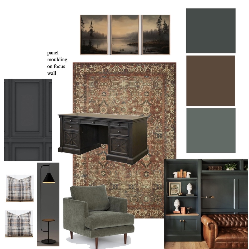 Debbies moody office Mood Board by Live in Bloom design on Style Sourcebook