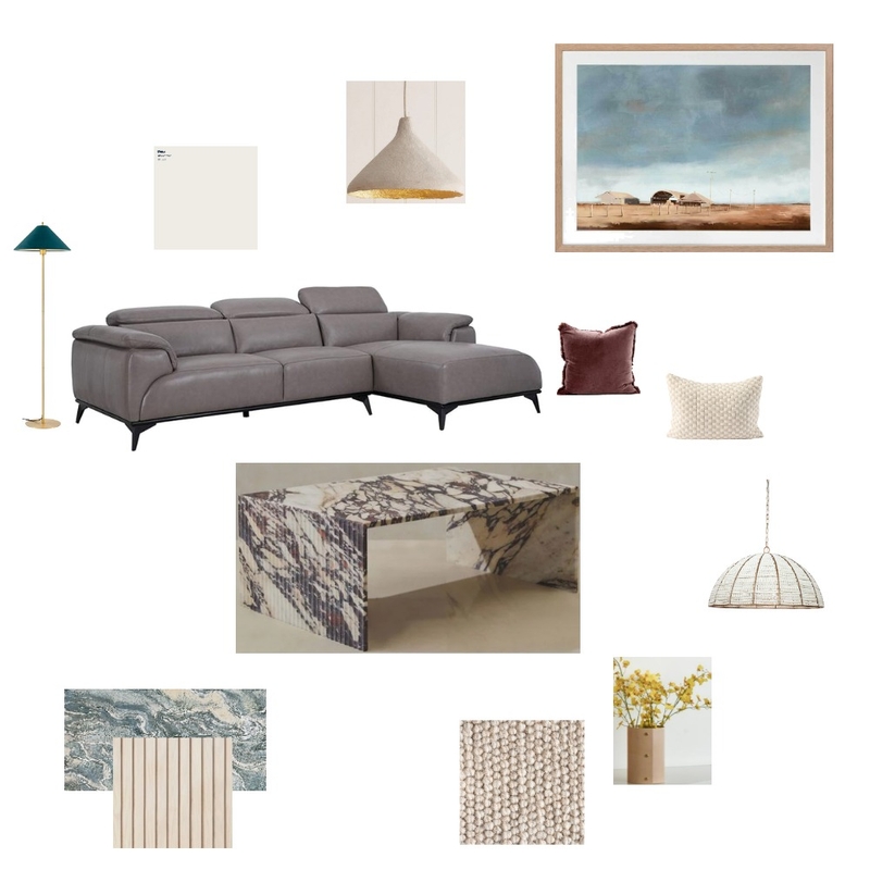 Lounge room Mood Board by WabiSabi Co. on Style Sourcebook