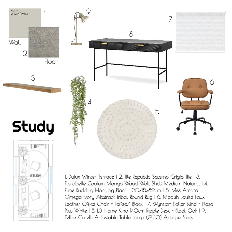 Module 9 - Study Mood Board by chydiedarmodihardjo@gmail.com on Style Sourcebook