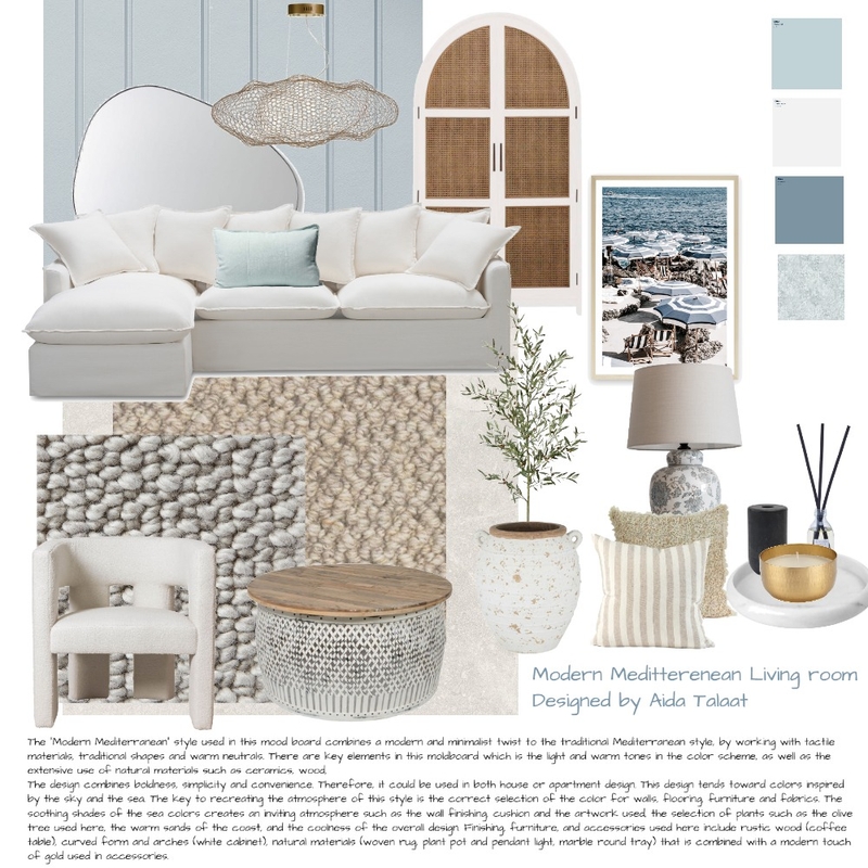 Mediterranean Chic Mood Board by aida.talaat on Style Sourcebook