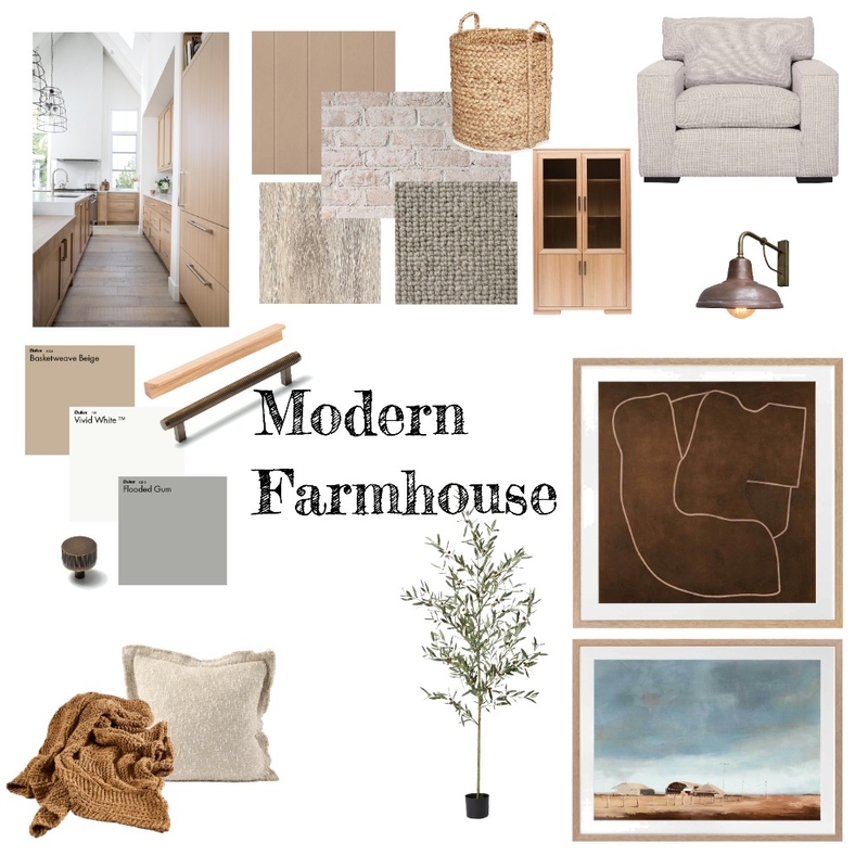 Modern Farmhouse module 3 Mood Board by Jlp426 on Style Sourcebook