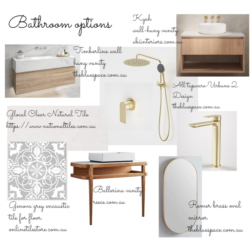 Tamara Bathroom inspiration Mood Board by DesignbyFussy on Style Sourcebook