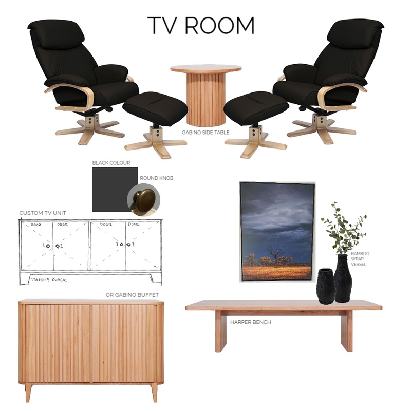 TV ROOM Mood Board by fannyfilippa10@gmail.com on Style Sourcebook