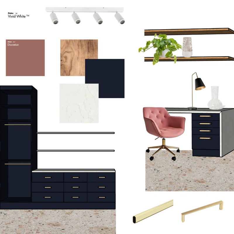 Workspace and Storage Area Mood Board by Simpli Design on Style Sourcebook