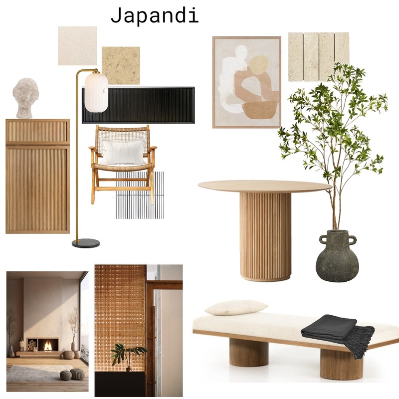 Japandi Mood Board by Near saints. on Style Sourcebook