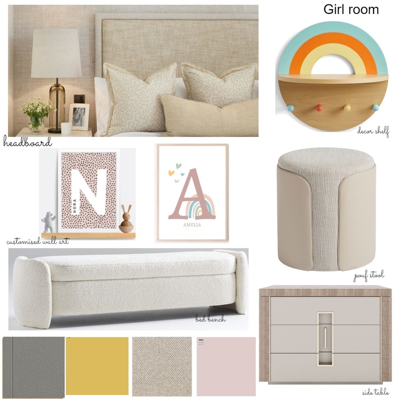 Nnamdi girl room Mood Board by Oeuvre designs on Style Sourcebook