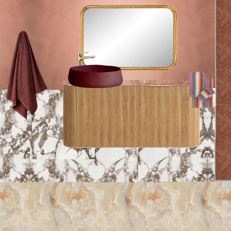 Bath - Marble + Pottery + Rust Mood Board by dl2407 on Style Sourcebook