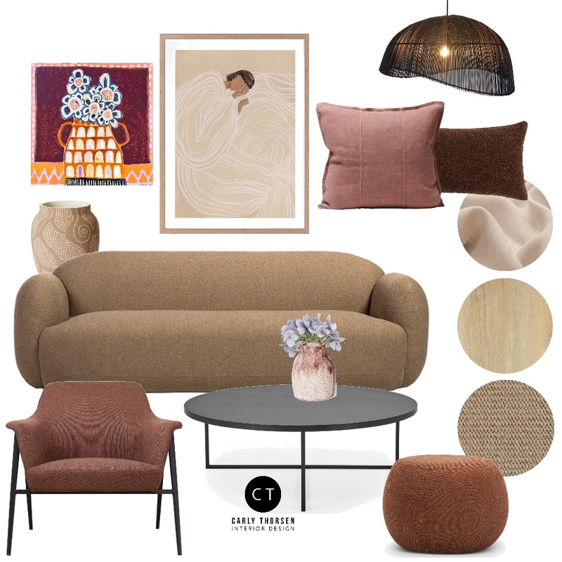 Living earth Mood Board by Carly Thorsen Interior Design on Style Sourcebook