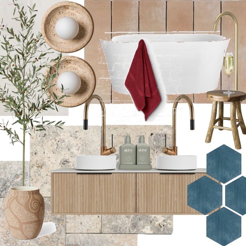 Ensuite Mood Board by Bianco Studio on Style Sourcebook