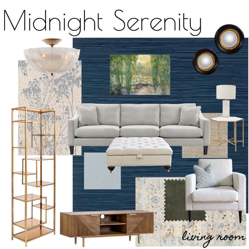 MIDNIGHT SERENITY - Living room Mood Board by RLInteriors on Style Sourcebook