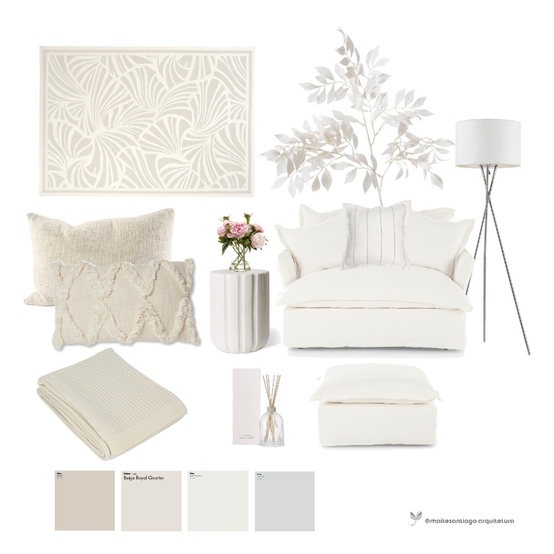 Ambientação de Interiores monocromático Mood Board by maite on Style Sourcebook