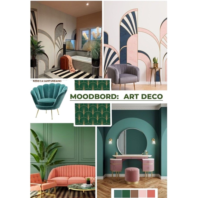 Art deco INTERIOR STYLE Mood Board by PICASSA INTERIOR DESIGN INSPIRATIONS on Style Sourcebook