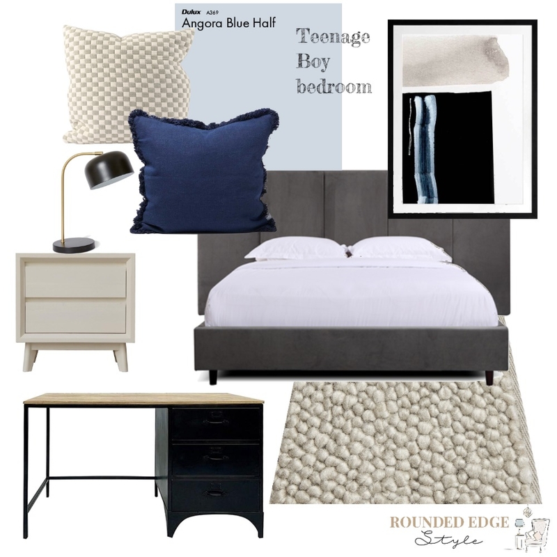 Teenage Boy Bedroom 2 Mood Board by roundededgestyle on Style Sourcebook