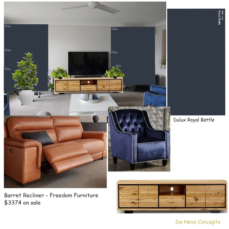 Jodies Lounge room Mood Board by De Novo Concepts on Style Sourcebook