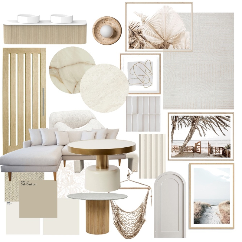 Neutral Mood Board by Natalie Sara Designs on Style Sourcebook