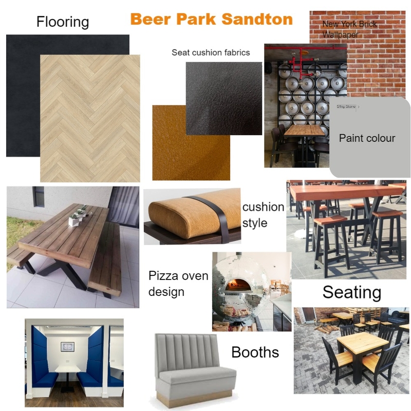 Beer Park Sandton Restaurant Mood Board by DECOR wALLPAPERS AND INTERIORS on Style Sourcebook