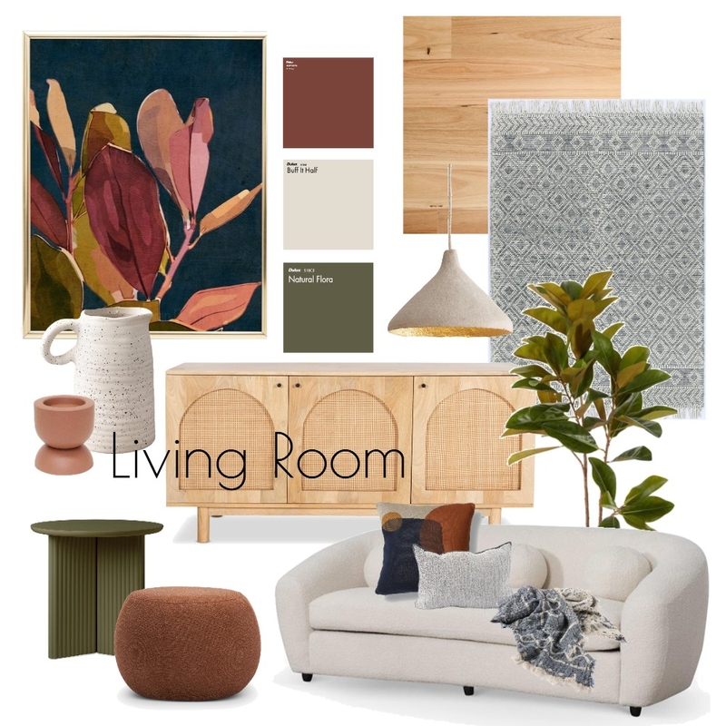 Modern Australian Living Room Mood Board by Sandy Benbow on Style Sourcebook