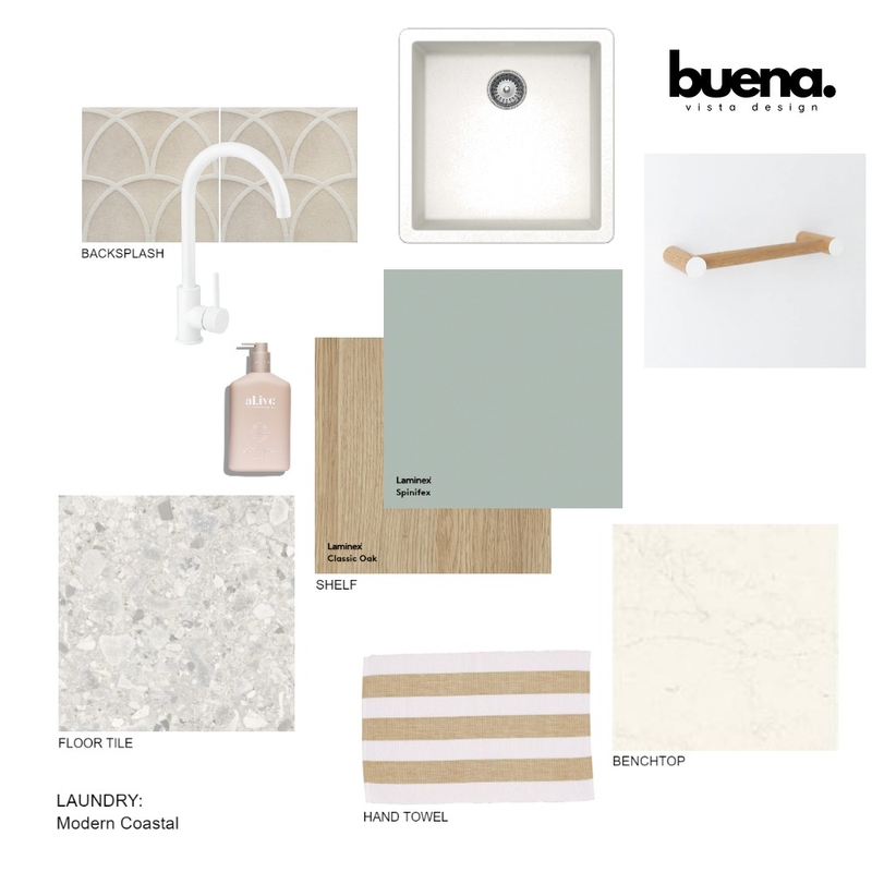 Laundry - Modern Coastal Mood Board by Buena Vista Design on Style Sourcebook