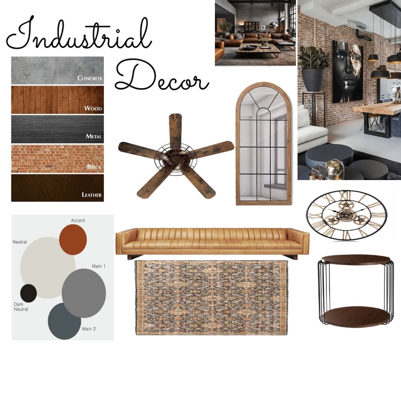 Industrial 1 Mood Board by vumababs@gmail.com on Style Sourcebook