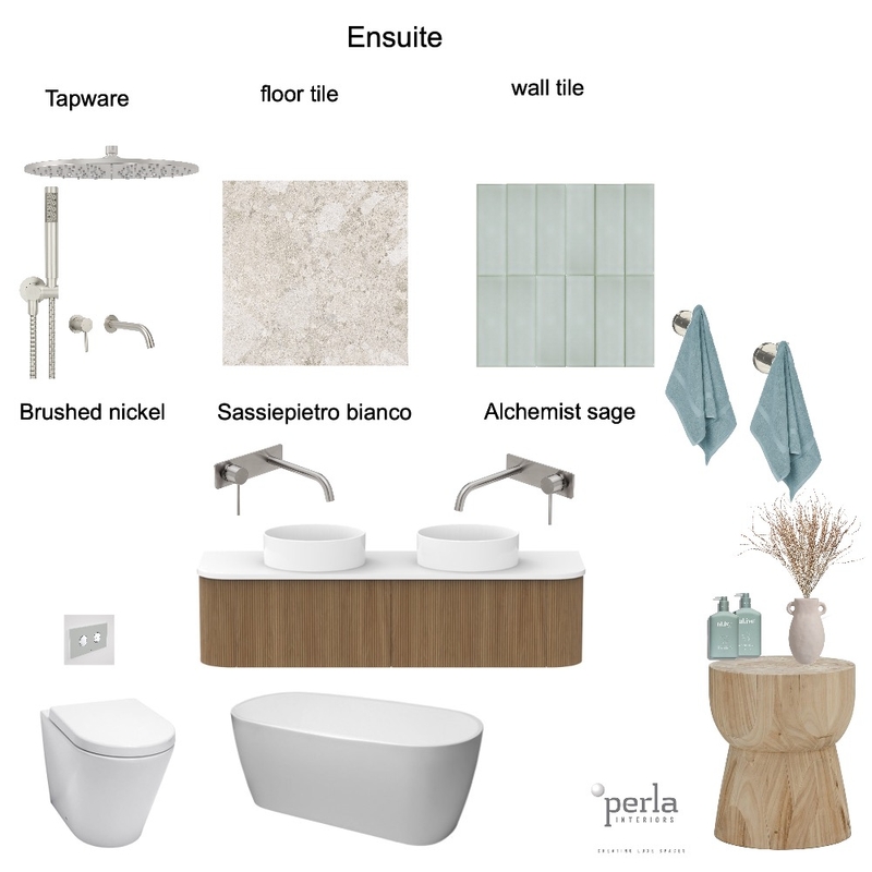 Winnie and Ben Ensuite Mood Board by Perla Interiors on Style Sourcebook