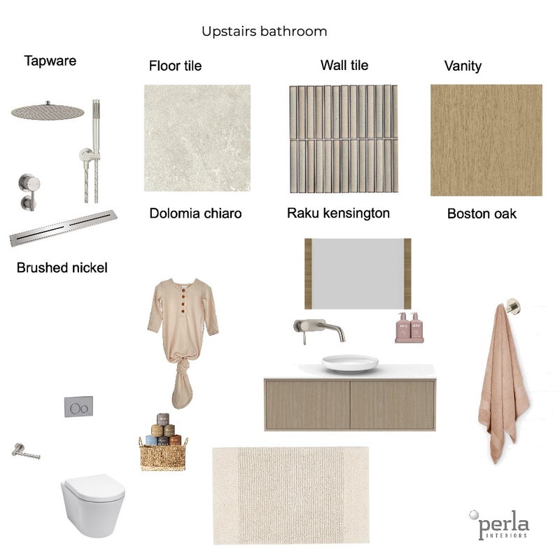 Winnie and Ben upstairs bathroom Mood Board by Perla Interiors on Style Sourcebook