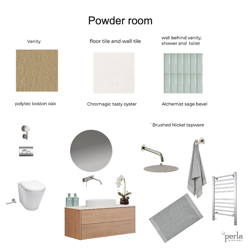 Winnie and Ben Powder room Mood Board by Perla Interiors on Style Sourcebook