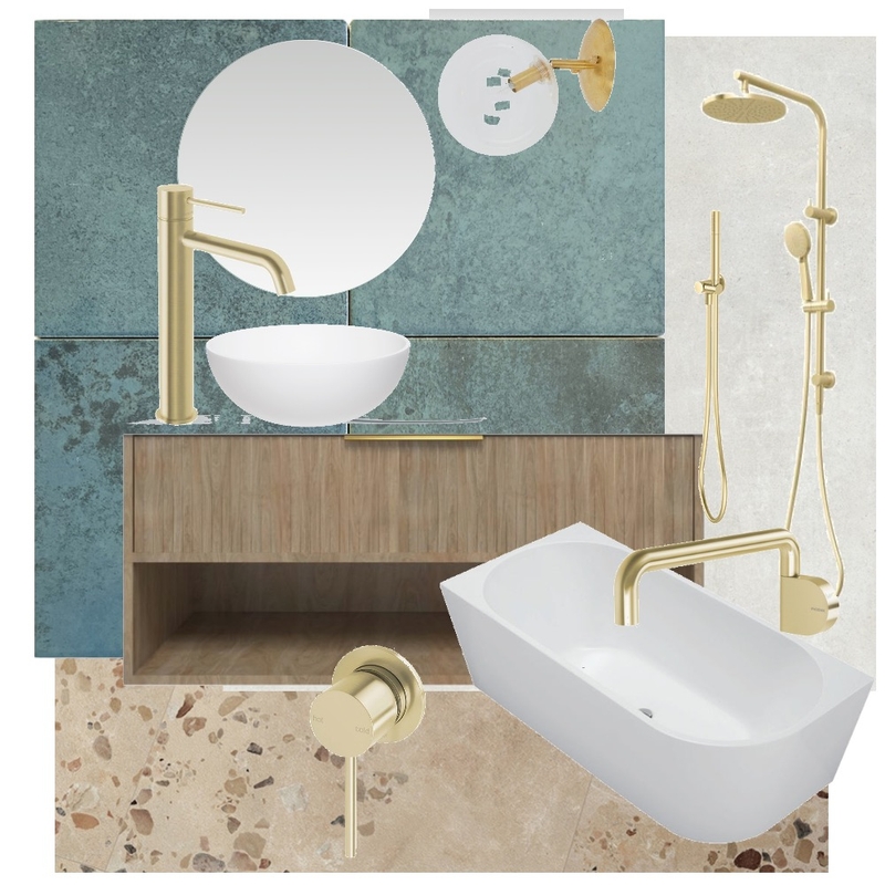 Family Bathroom gold Mood Board by Delyth on Style Sourcebook
