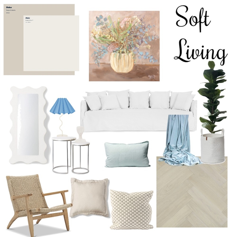 Soft Living Room Mood Board by RhiannonT on Style Sourcebook