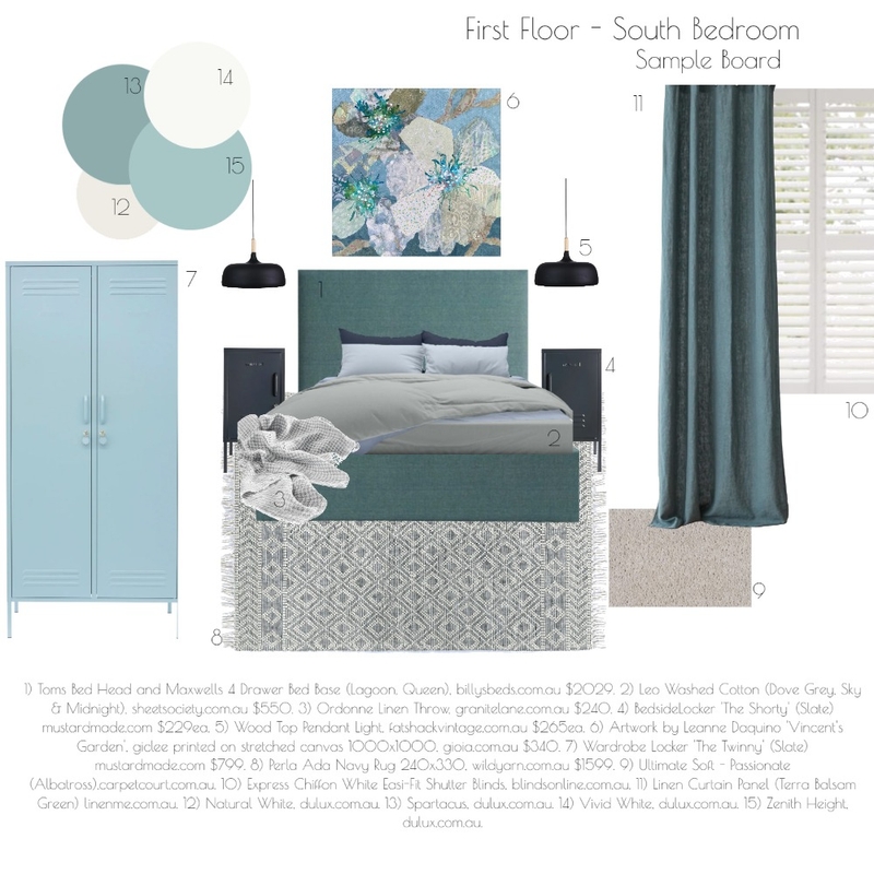 South Bedroom 1st Floor Mood Board by LaurenInglis on Style Sourcebook