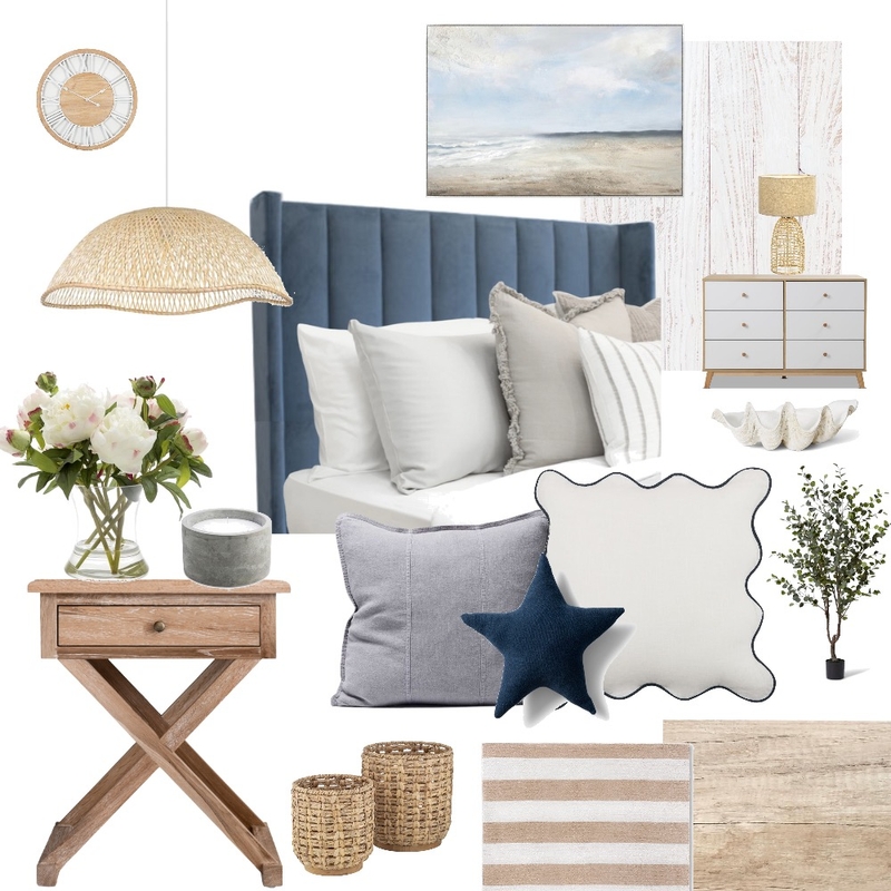 Coastal Bedroom Mood Board Mood Board by obrzuska on Style Sourcebook