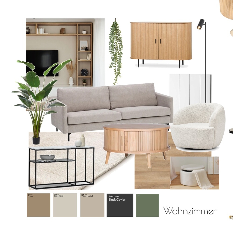 Wohnzimmer Scandi Variante III Mood Board by RiederBeatrice on Style Sourcebook