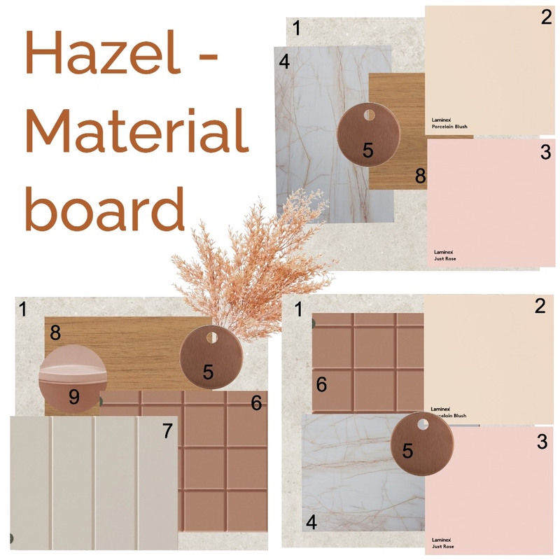 hazel .2 material board Mood Board by FayeElizabeth on Style Sourcebook