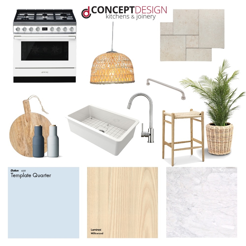 Coastal Kitchen Mood Board by Concept Design Kitchens & Joinery on Style Sourcebook