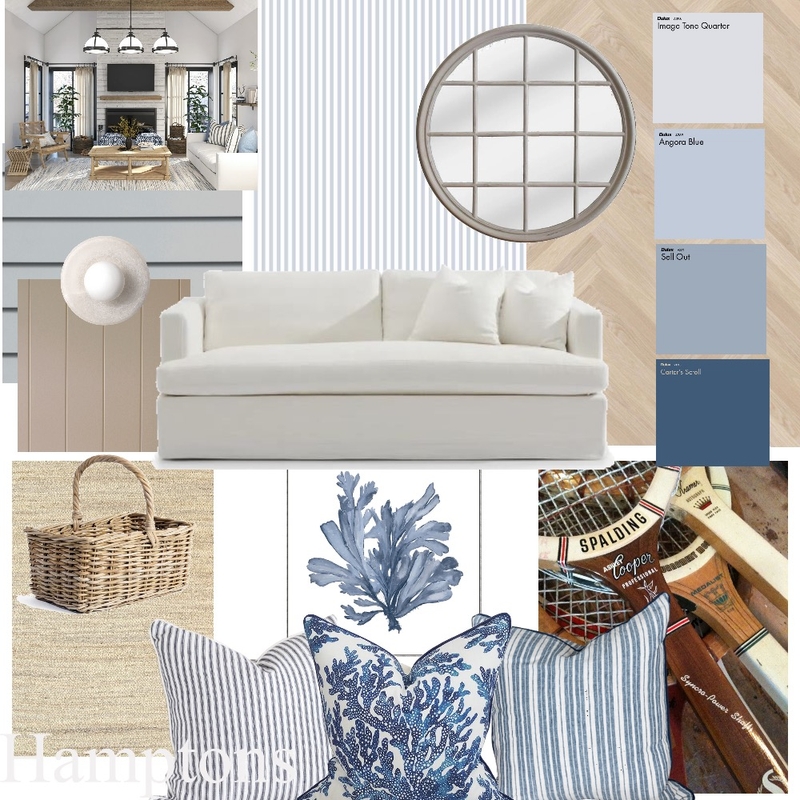 The Hamptons Mood Board by Courtney Hazbic Interiors on Style Sourcebook