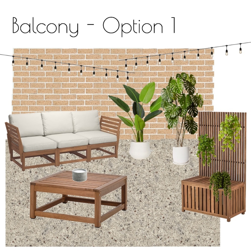 Nick's Apt - Balcony Mood Board by Libby Malecki Designs on Style Sourcebook