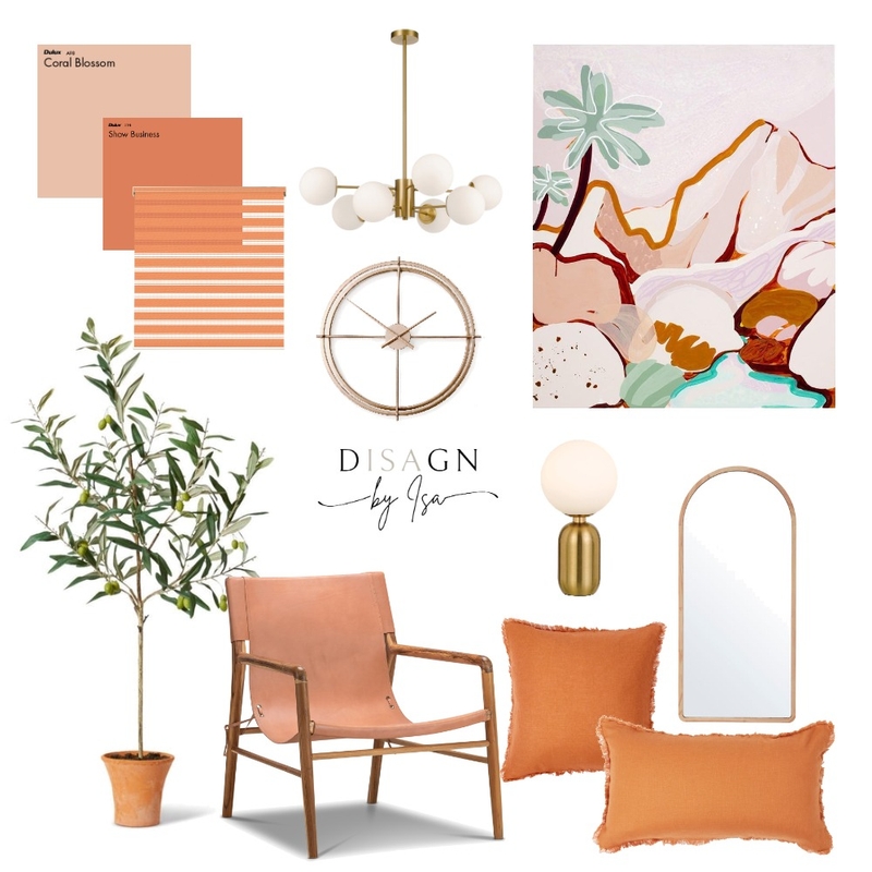ORANGE SUNSET Mood Board by DISAGN BY ISA on Style Sourcebook