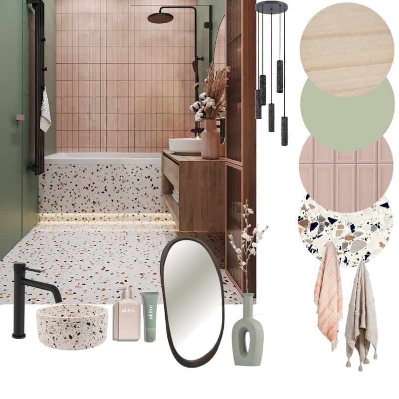 modern mediterran - bathroom terrazzo Mood Board by Studio 87 on Style Sourcebook