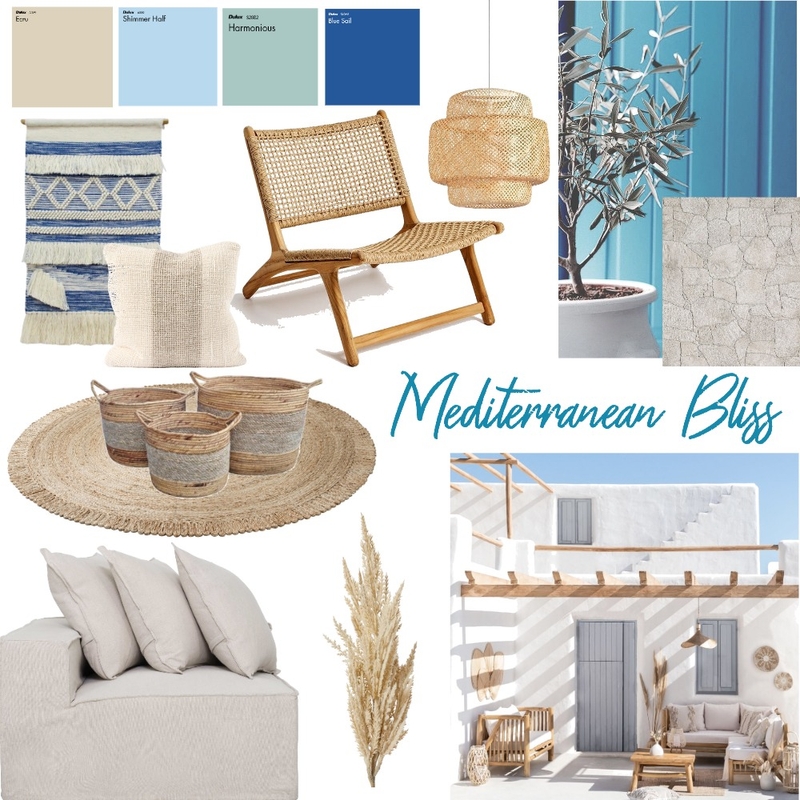 Mediterranean Bliss Mood Board by Elena Fatisi on Style Sourcebook