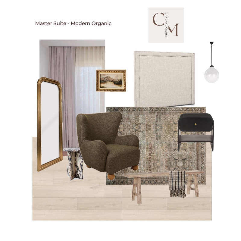 Master Suite - Modern Organic Add Ons Moss Mood Board by Casa Macadamia on Style Sourcebook