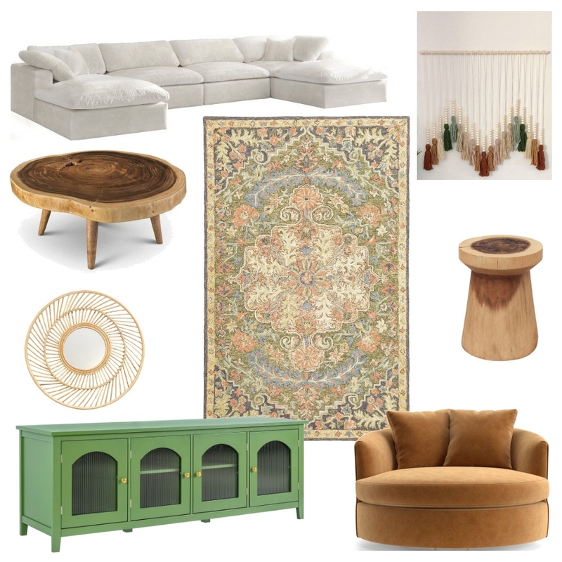 Earth Tone Living Room Mood Board by Syds_Designs on Style Sourcebook