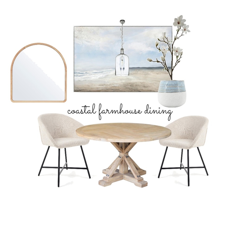 Coastal Farmhouse Dining Mood Board by creative grace interiors on Style Sourcebook