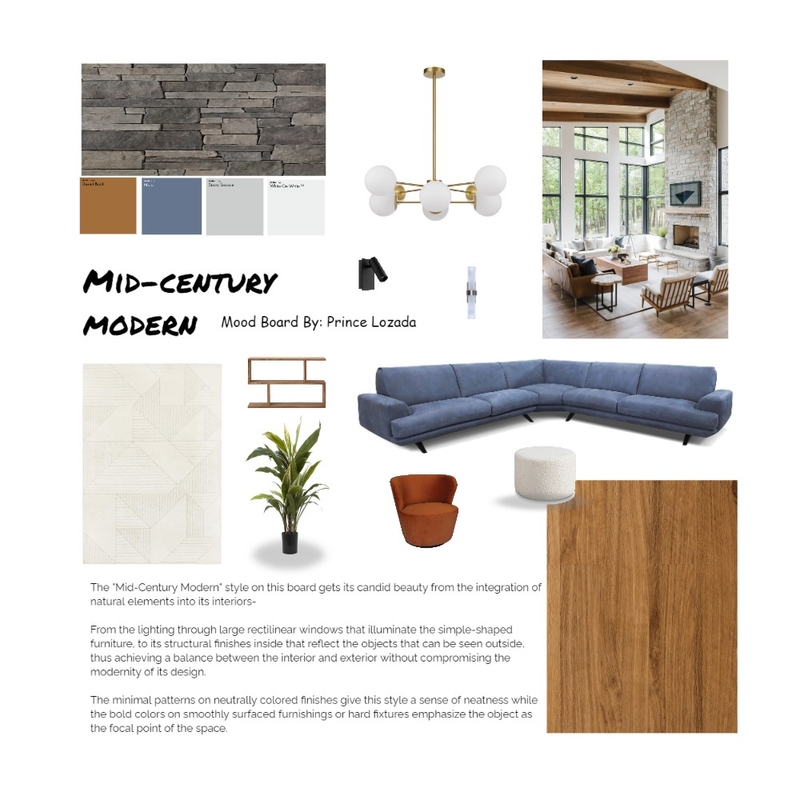 Mid-Century Modern Mood Board by PrinceLozada on Style Sourcebook